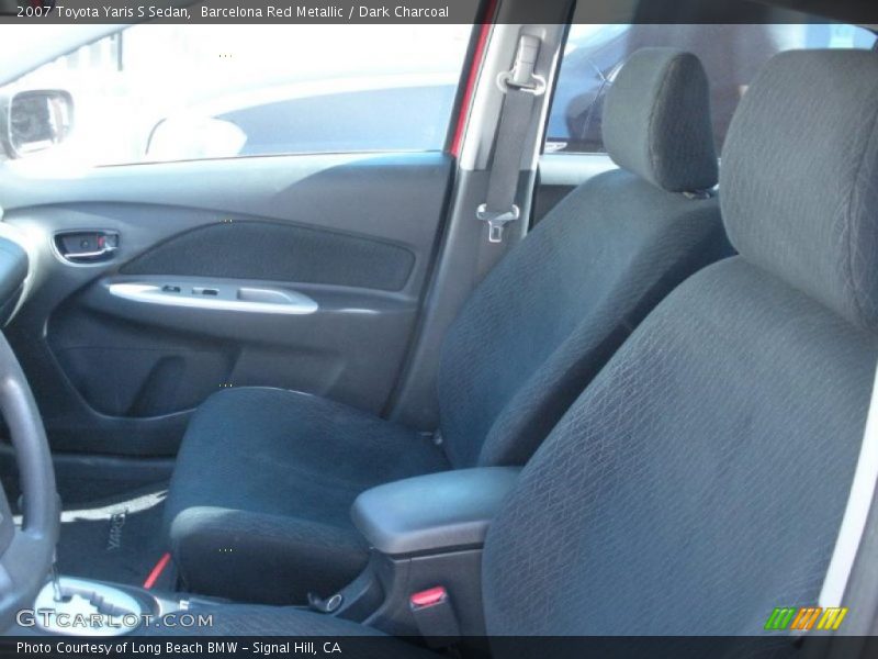 Barcelona Red Metallic / Dark Charcoal 2007 Toyota Yaris S Sedan