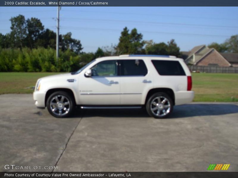 White Diamond / Cocoa/Cashmere 2009 Cadillac Escalade