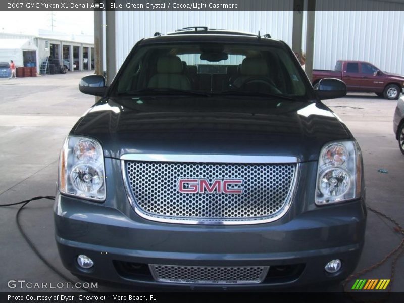 Blue-Green Crystal / Cocoa/Light Cashmere 2007 GMC Yukon XL Denali AWD