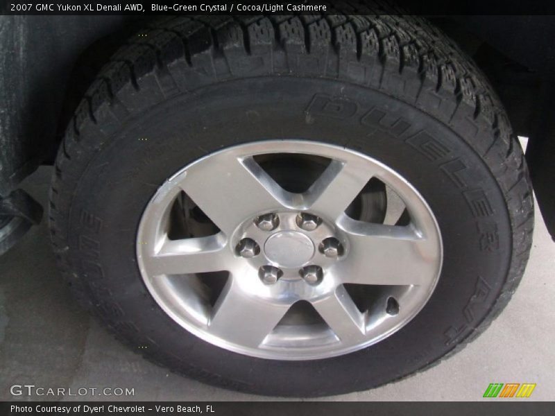Blue-Green Crystal / Cocoa/Light Cashmere 2007 GMC Yukon XL Denali AWD