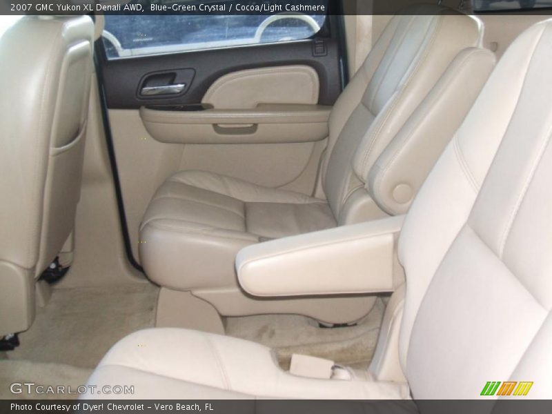 Blue-Green Crystal / Cocoa/Light Cashmere 2007 GMC Yukon XL Denali AWD
