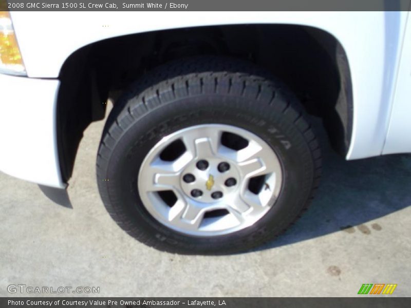 Summit White / Ebony 2008 GMC Sierra 1500 SL Crew Cab
