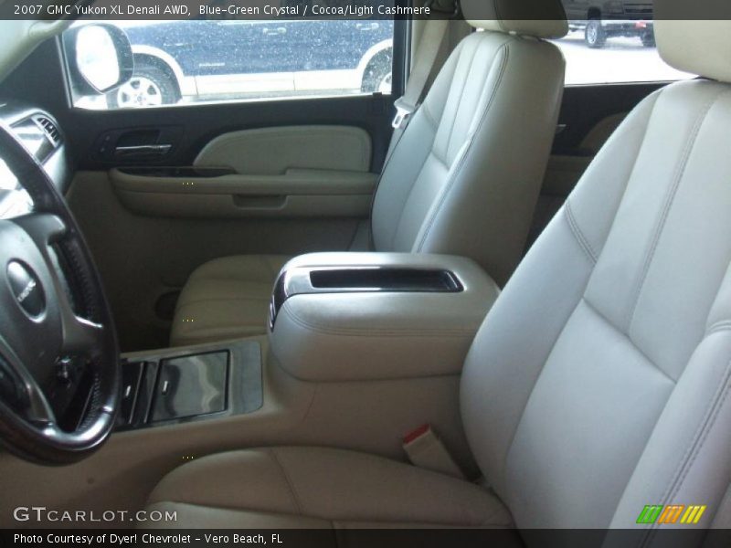 Blue-Green Crystal / Cocoa/Light Cashmere 2007 GMC Yukon XL Denali AWD