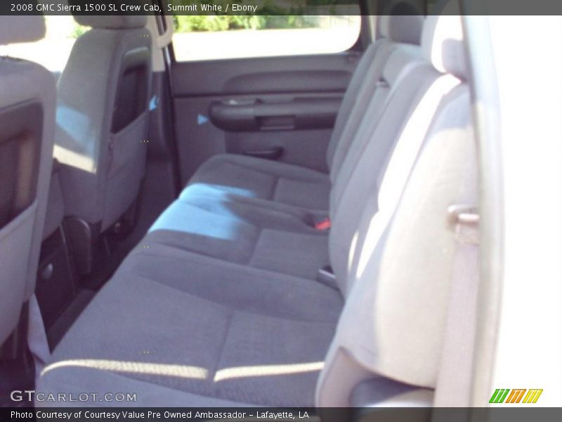 Summit White / Ebony 2008 GMC Sierra 1500 SL Crew Cab