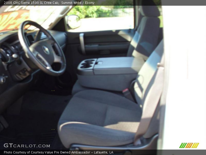 Summit White / Ebony 2008 GMC Sierra 1500 SL Crew Cab