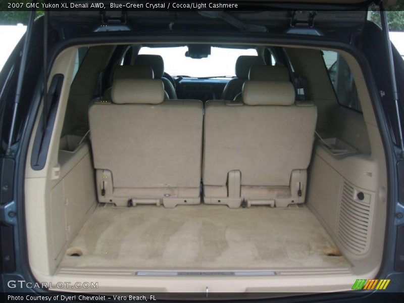 Blue-Green Crystal / Cocoa/Light Cashmere 2007 GMC Yukon XL Denali AWD