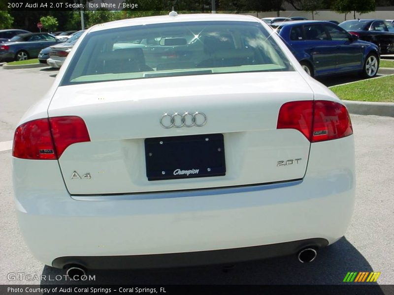 Ibis White / Beige 2007 Audi A4 2.0T Sedan