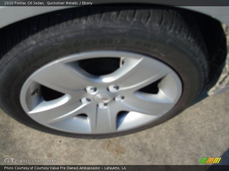Quicksilver Metallic / Ebony 2010 Pontiac G6 Sedan