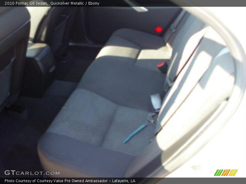 Quicksilver Metallic / Ebony 2010 Pontiac G6 Sedan