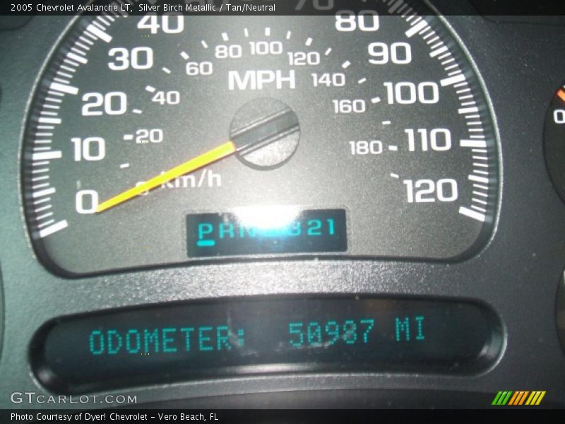 Silver Birch Metallic / Tan/Neutral 2005 Chevrolet Avalanche LT