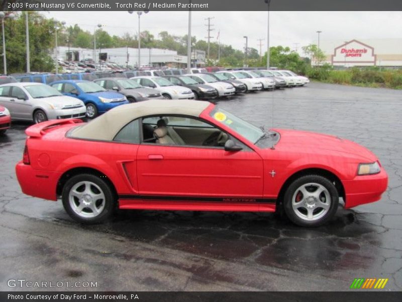 Torch Red / Medium Parchment 2003 Ford Mustang V6 Convertible