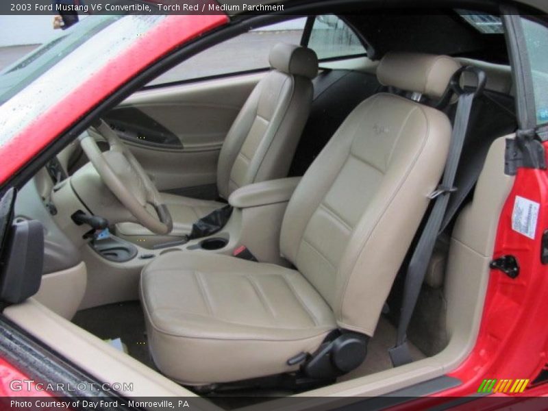 Torch Red / Medium Parchment 2003 Ford Mustang V6 Convertible