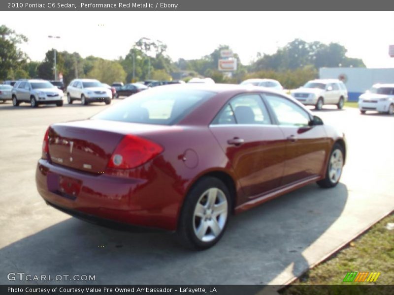 Performance Red Metallic / Ebony 2010 Pontiac G6 Sedan