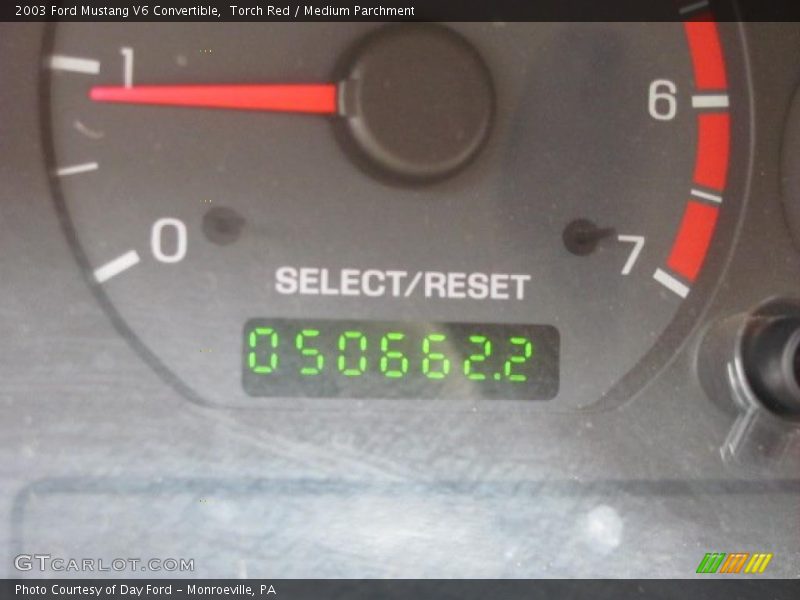 Torch Red / Medium Parchment 2003 Ford Mustang V6 Convertible