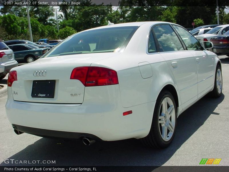 Ibis White / Beige 2007 Audi A4 2.0T Sedan