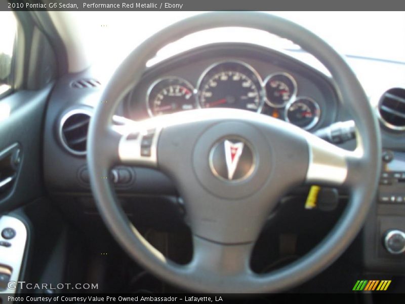 Performance Red Metallic / Ebony 2010 Pontiac G6 Sedan