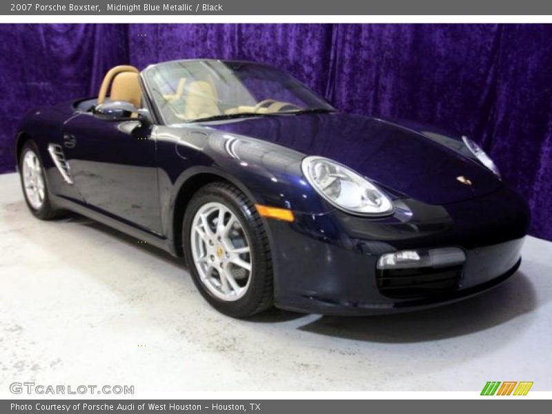 Midnight Blue Metallic / Black 2007 Porsche Boxster