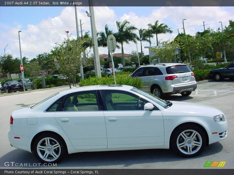 Ibis White / Beige 2007 Audi A4 2.0T Sedan