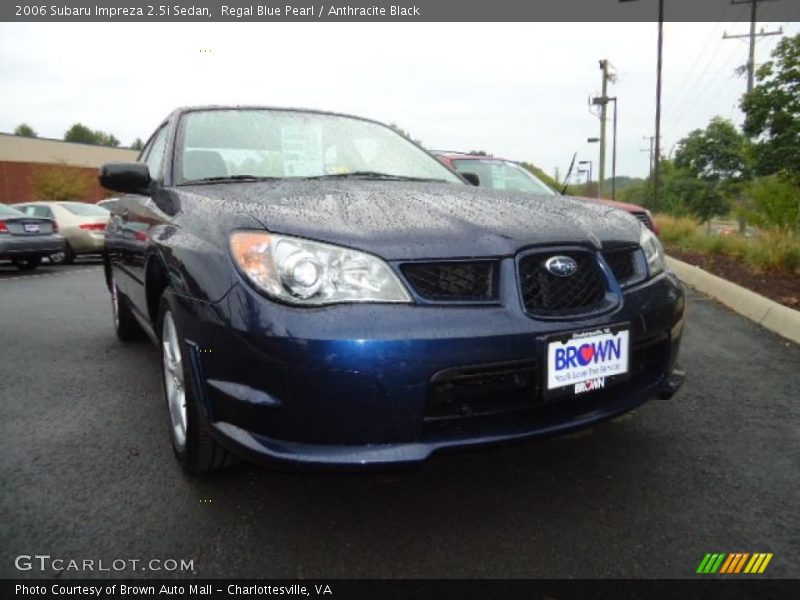 Regal Blue Pearl / Anthracite Black 2006 Subaru Impreza 2.5i Sedan