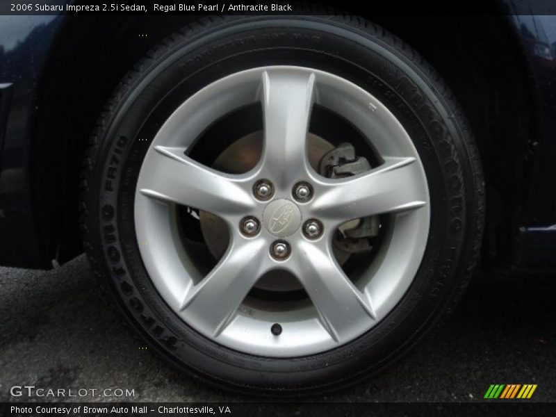 Regal Blue Pearl / Anthracite Black 2006 Subaru Impreza 2.5i Sedan