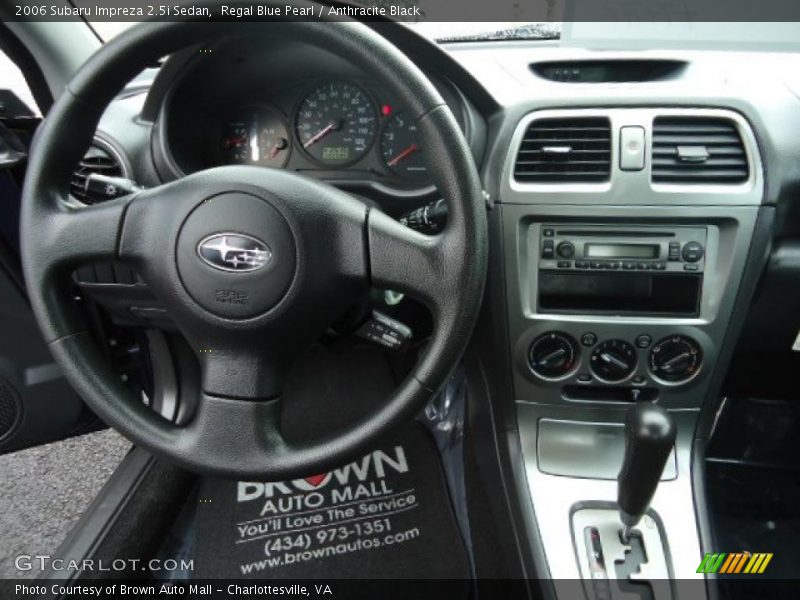 Regal Blue Pearl / Anthracite Black 2006 Subaru Impreza 2.5i Sedan