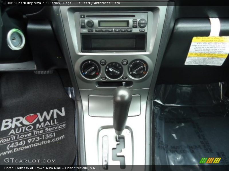 Regal Blue Pearl / Anthracite Black 2006 Subaru Impreza 2.5i Sedan