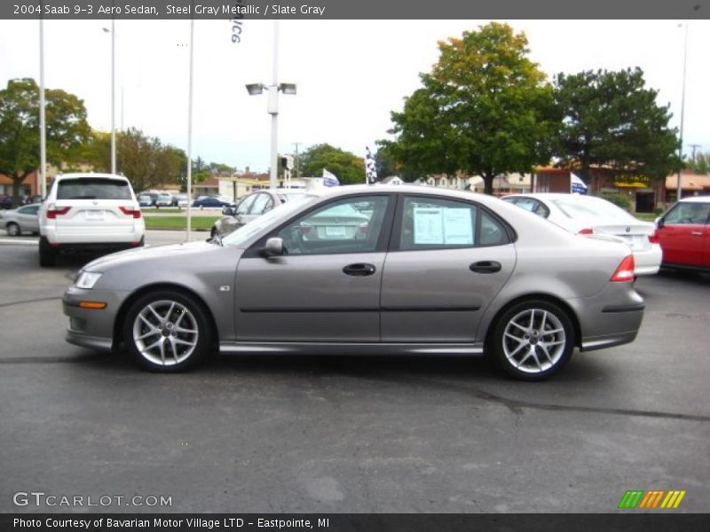 Steel Gray Metallic / Slate Gray 2004 Saab 9-3 Aero Sedan