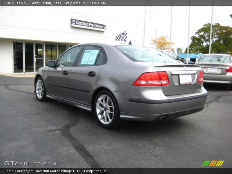 Steel Gray Metallic / Slate Gray 2004 Saab 9-3 Aero Sedan