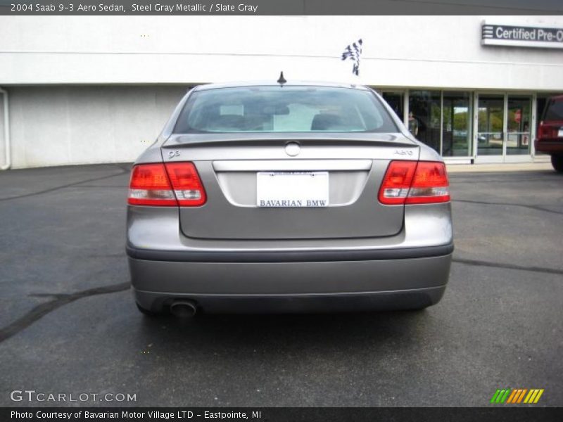 Steel Gray Metallic / Slate Gray 2004 Saab 9-3 Aero Sedan