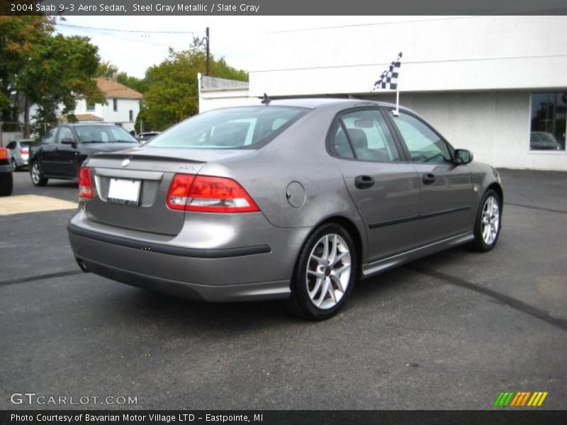 Steel Gray Metallic / Slate Gray 2004 Saab 9-3 Aero Sedan