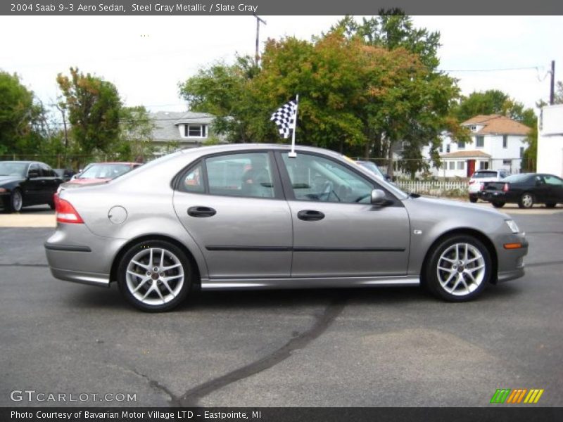 Steel Gray Metallic / Slate Gray 2004 Saab 9-3 Aero Sedan