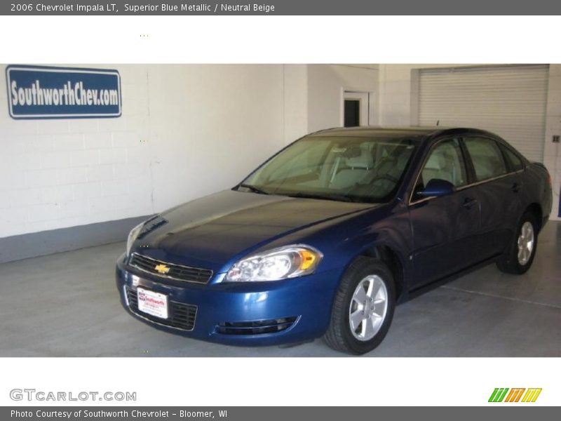 Superior Blue Metallic / Neutral Beige 2006 Chevrolet Impala LT