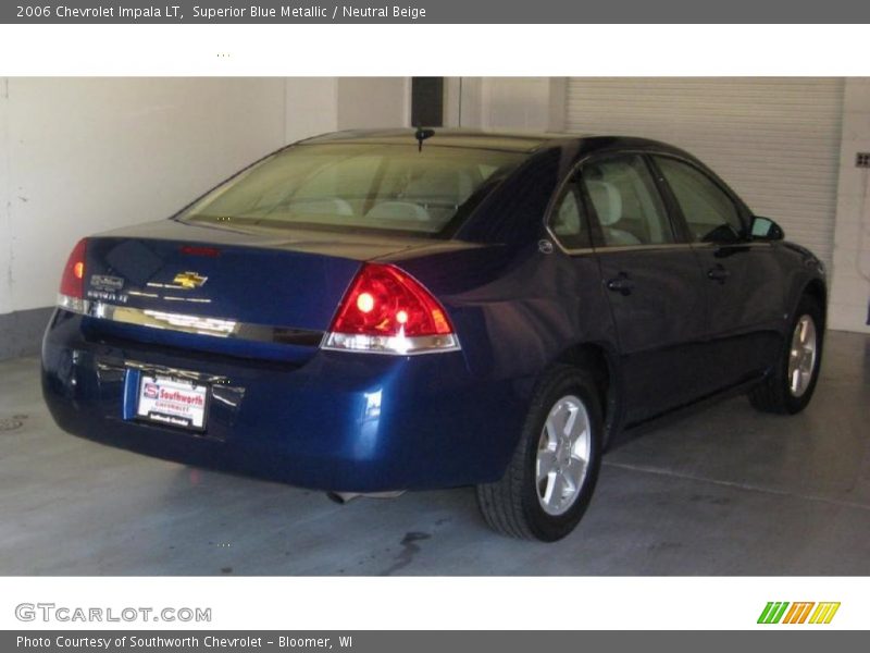 Superior Blue Metallic / Neutral Beige 2006 Chevrolet Impala LT