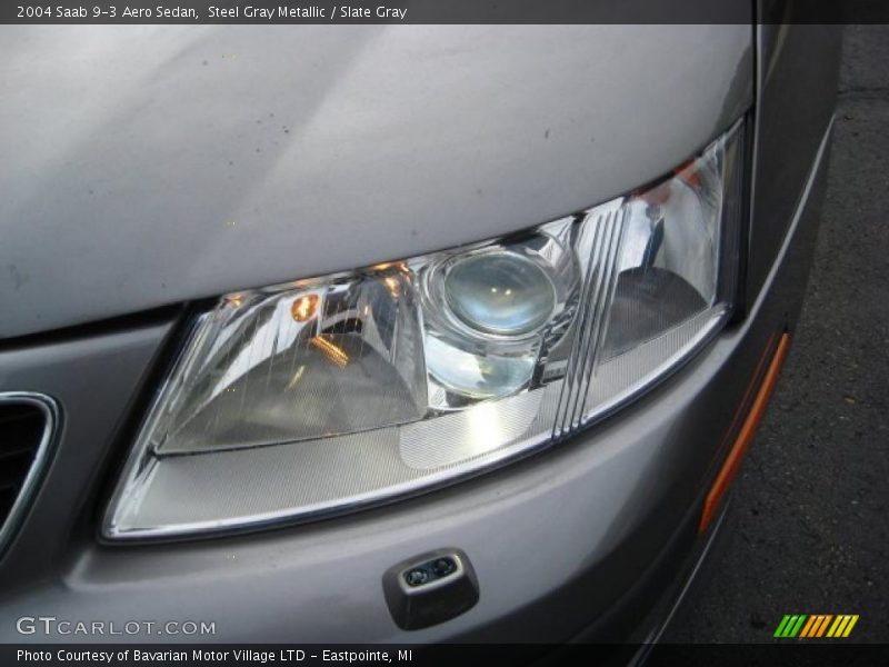 Steel Gray Metallic / Slate Gray 2004 Saab 9-3 Aero Sedan