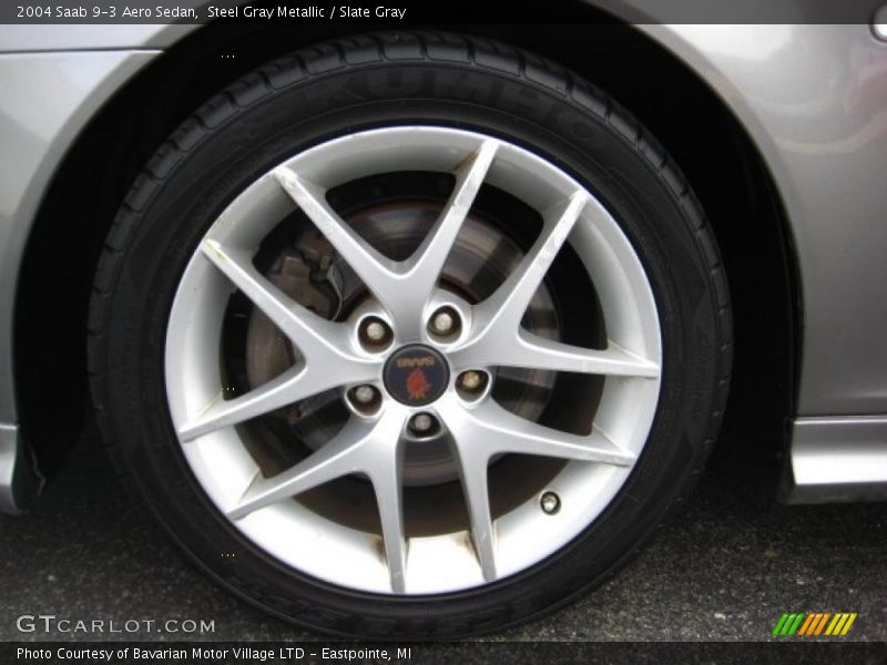 Steel Gray Metallic / Slate Gray 2004 Saab 9-3 Aero Sedan