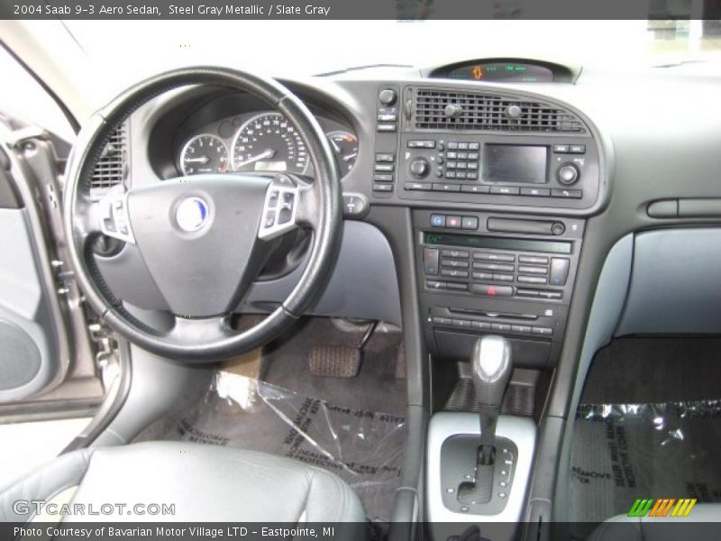 Steel Gray Metallic / Slate Gray 2004 Saab 9-3 Aero Sedan