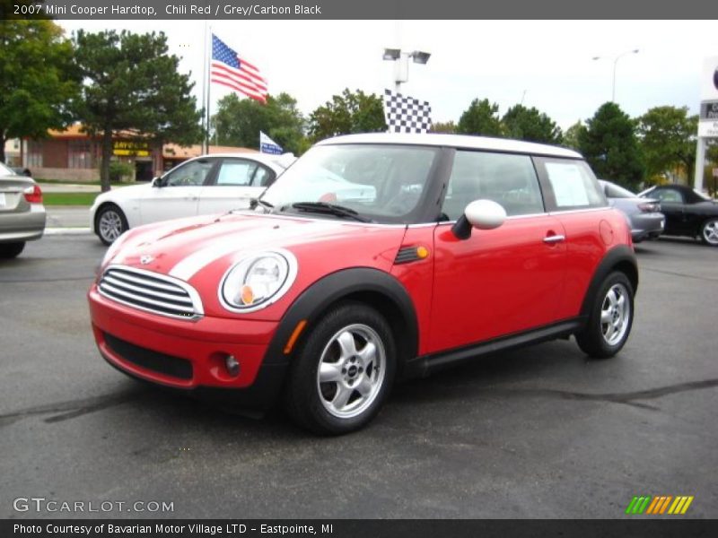Chili Red / Grey/Carbon Black 2007 Mini Cooper Hardtop