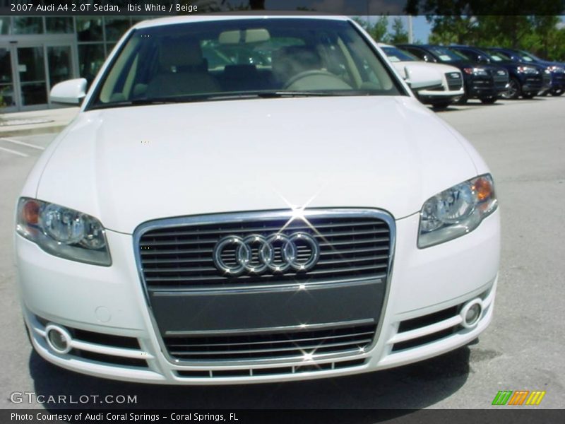 Ibis White / Beige 2007 Audi A4 2.0T Sedan