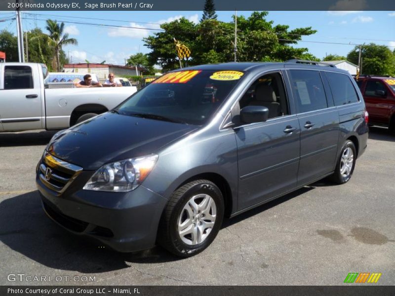 Sage Brush Pearl / Gray 2006 Honda Odyssey EX