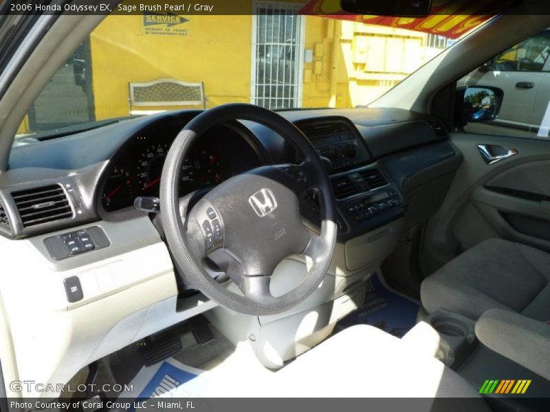 Sage Brush Pearl / Gray 2006 Honda Odyssey EX