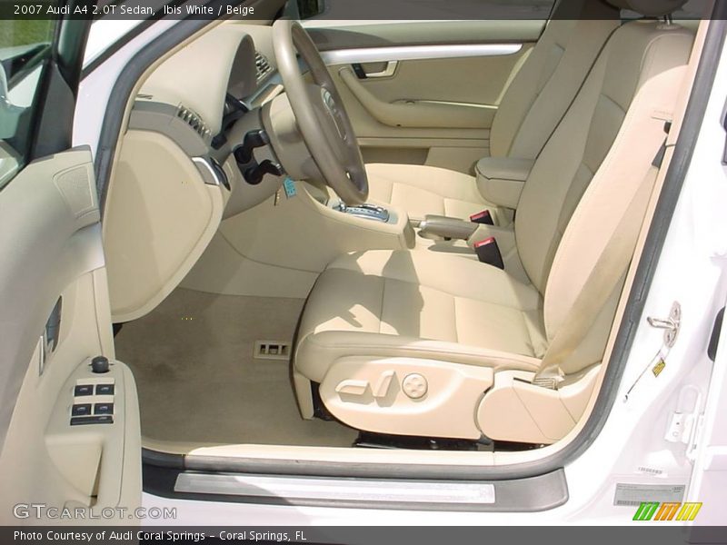 Ibis White / Beige 2007 Audi A4 2.0T Sedan