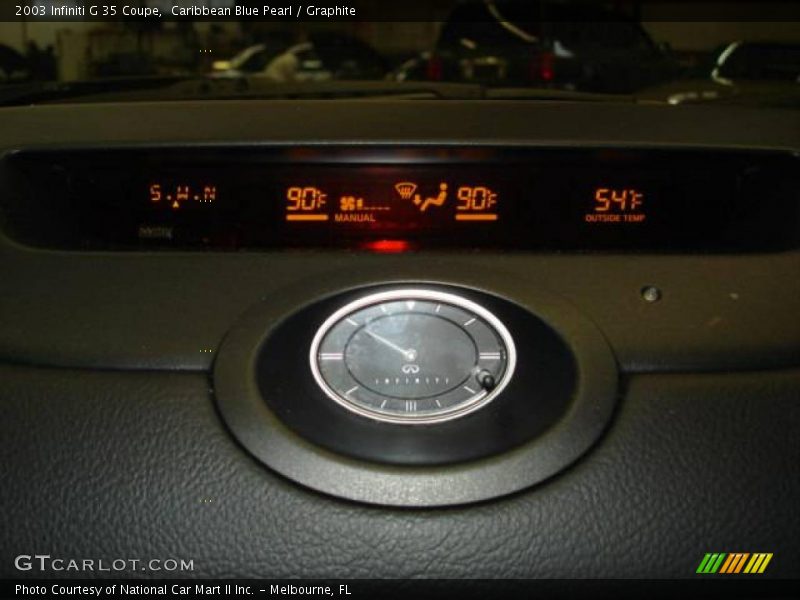 Caribbean Blue Pearl / Graphite 2003 Infiniti G 35 Coupe