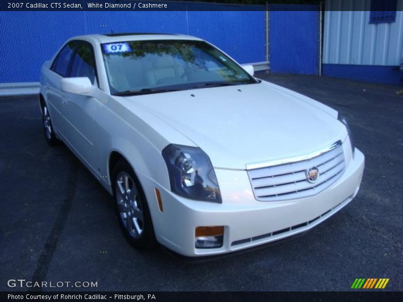 White Diamond / Cashmere 2007 Cadillac CTS Sedan