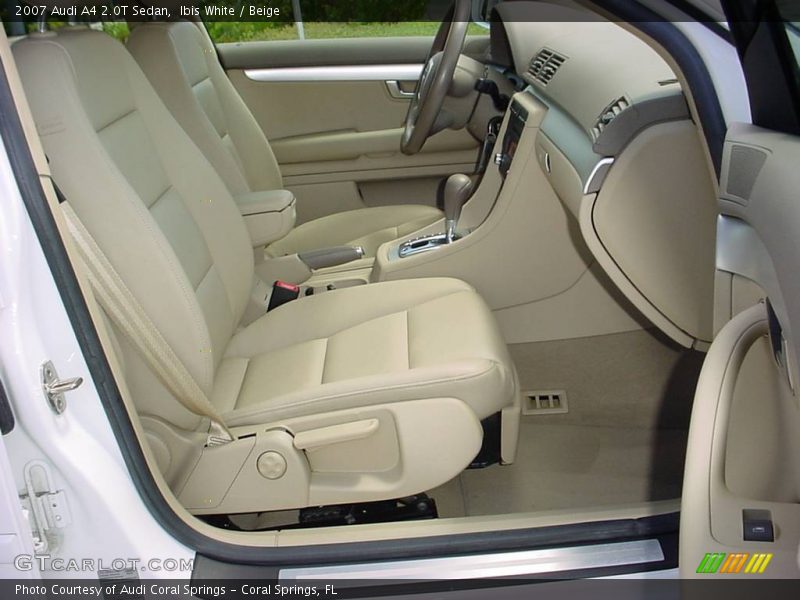 Ibis White / Beige 2007 Audi A4 2.0T Sedan