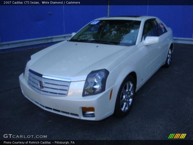 White Diamond / Cashmere 2007 Cadillac CTS Sedan