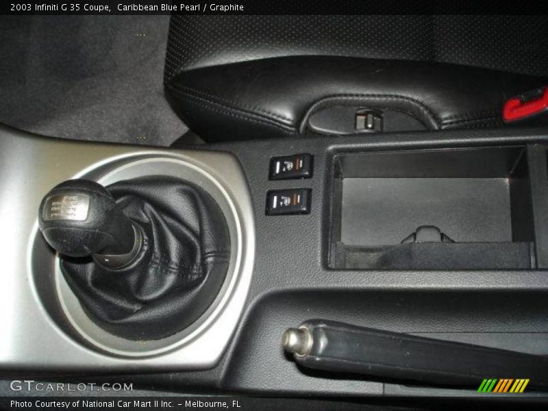 Caribbean Blue Pearl / Graphite 2003 Infiniti G 35 Coupe