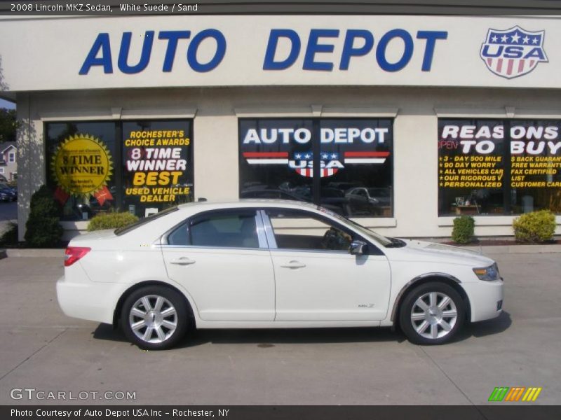 White Suede / Sand 2008 Lincoln MKZ Sedan