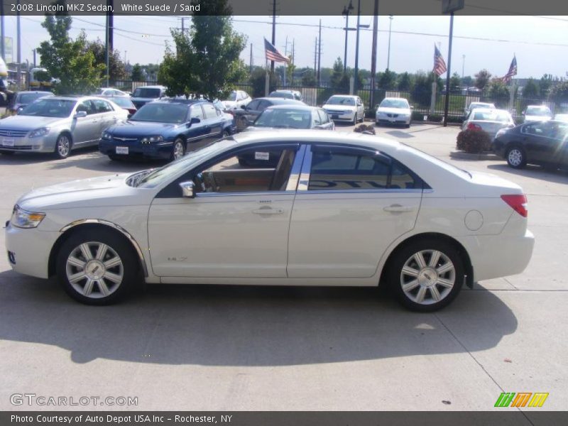 White Suede / Sand 2008 Lincoln MKZ Sedan