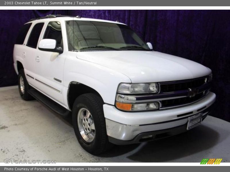 Summit White / Tan/Neutral 2003 Chevrolet Tahoe LT