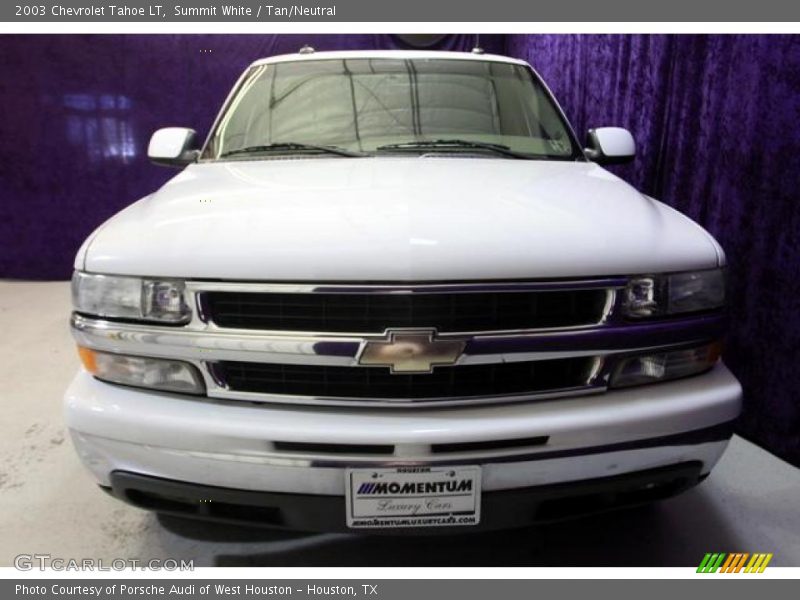 Summit White / Tan/Neutral 2003 Chevrolet Tahoe LT